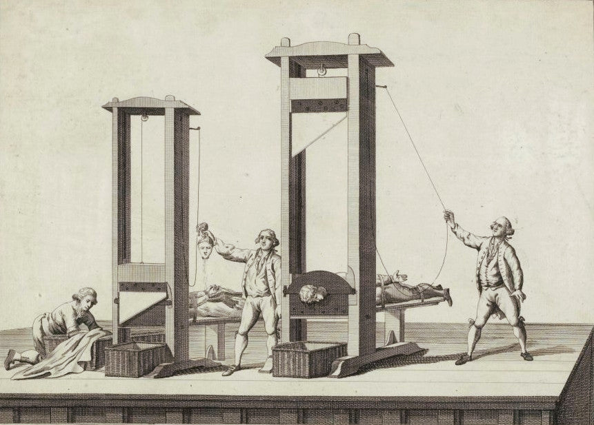 Pourquoi une guillotine, si on est contre la peine de mort ?