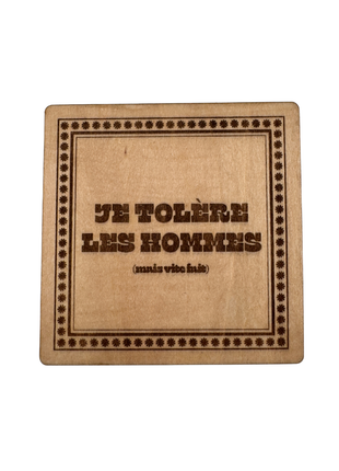 Dessous de verre à messages humoristiques