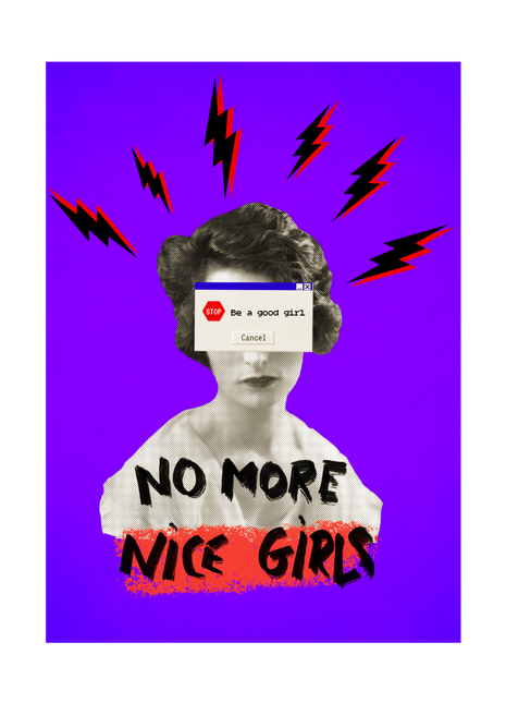 No more nice girl Affiche et Carte Postale