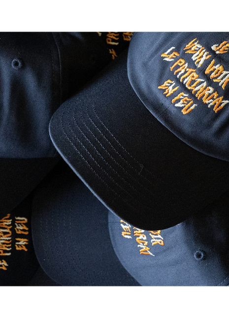Casquette Je veux voir le patriarcat en feu — Coton bio