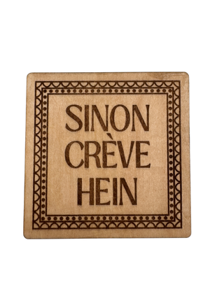 Dessous de verre à messages humoristiques