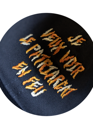 Casquette Je veux voir le patriarcat en feu — Coton bio