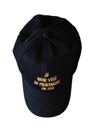 Casquette Je veux voir le patriarcat en feu — Coton bio
