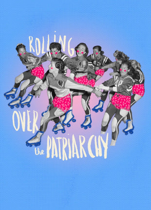 Rolling over the patriarchy 3 - Badge, Print ou sticker