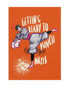 Getting ready to punch nazis