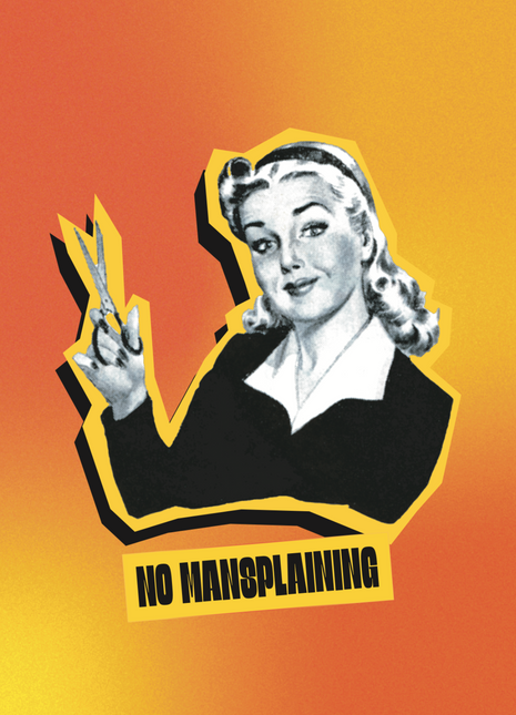 No mansplaining 2 Carte Postale A6