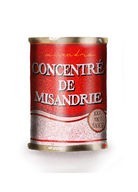 Concentré de misandrie Carte Postale A6