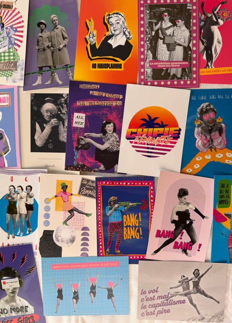 Lot 10 cartes postales A6 panaché — Destockage