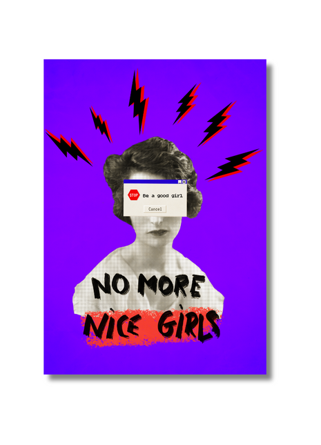 No more nice girl Affiche et Carte Postale