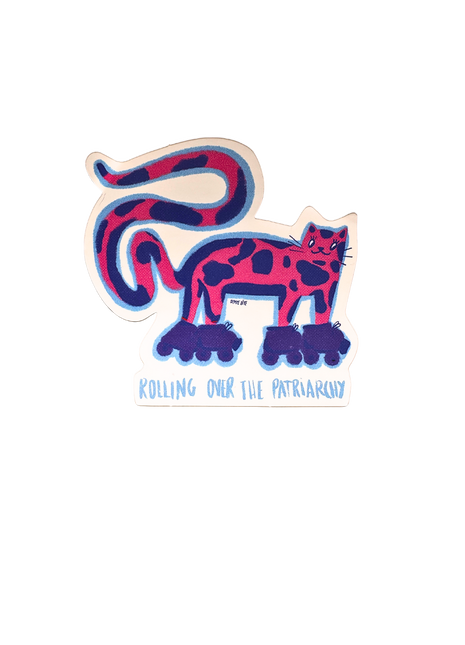 Rolling over the Patriarchy Sticker