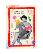 C'est ma·on chat·te qui décide — Carte postale & affiche féministe