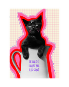 Désolé·e j'aime pas les gens — Carte postale & affiche féministe
