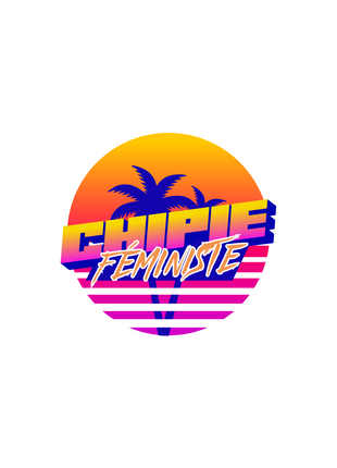 Chipie Féministe — Cartes postales & affiches + Badge style Y2K