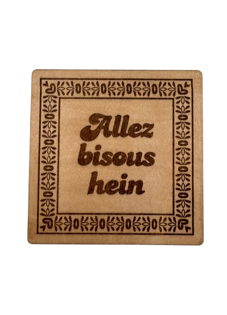 Dessous de verre à messages humoristiques