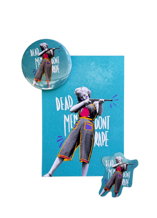 Dead Men Don't Rape - Badge, Sticker ou Print