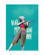 Dead Men Don't Rape - Badge, Sticker ou Print