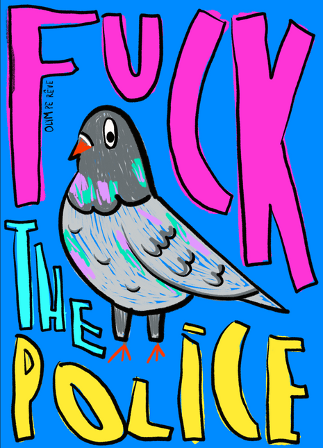 Fuck the police — Même les pigeons
