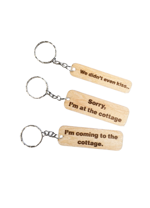 Porte clé en bois Heated Rivalry