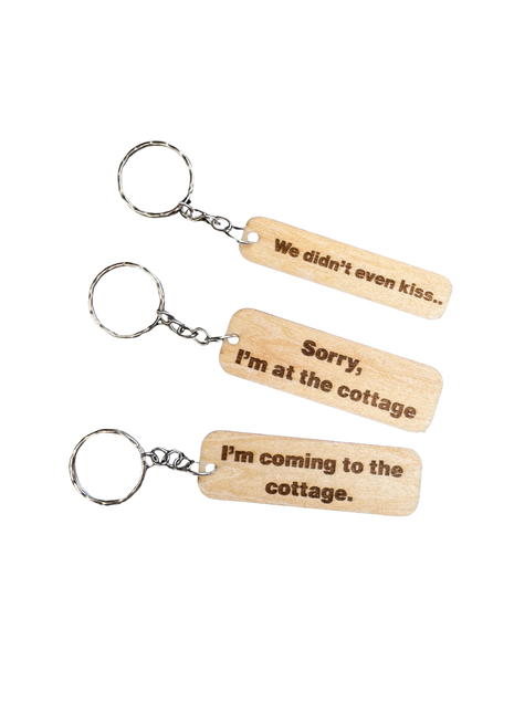 Porte clé en bois Heated Rivalry