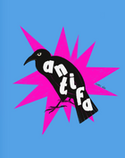 Corbeau antifa — Illustration digitale