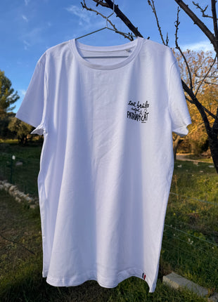 T-shirt à manche courte Tout brûler surtout le patriarcat - Blanc - 100% Made In France (Copie)