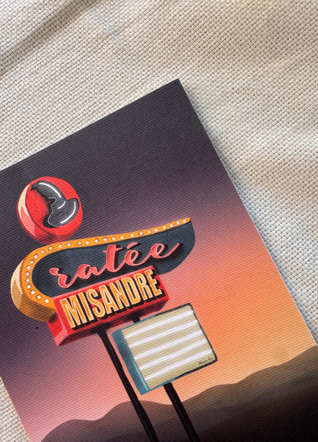Ratée misandre Carte Postale A6