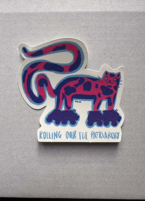 Rolling over the Patriarchy Sticker