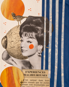 Collage original n°1 — Expériences malheureuses, Pièce unique 10,5 × 14 cm